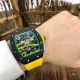 Knockoff Richard Mille Green Skeleton Watch - Richard Mille RM 61-01 with Yellow Rubber Strap (9)_th.jpg